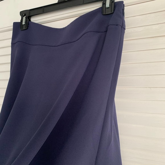 NWT Boden Stackpole Bias Cut Midi Skirt Navy Size 6P - Picture 3 of 8